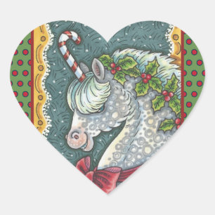 SUCRE DE CANNE CHRISTMAS UNICORN, STICKERS EN PONY