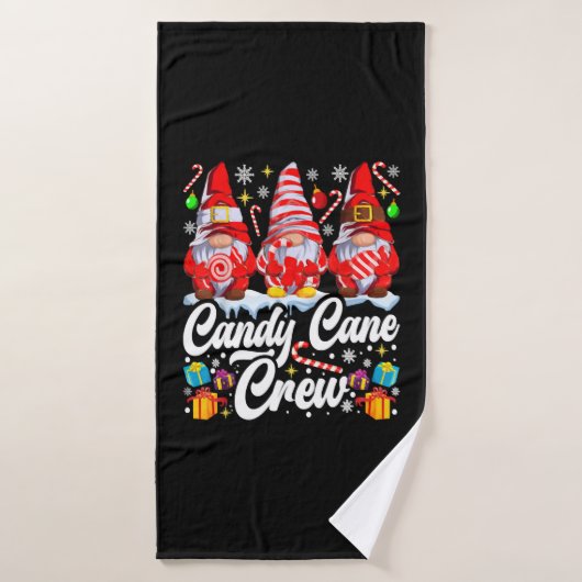 Sucre de canne Crew Christmas Candy Lover Gnome (Serviette de bain)