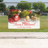 Sucre de canne de bannières de Noël personnalisées (En situation)