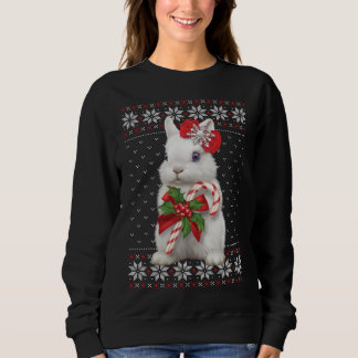 Sucre de canne de lapin moche de Noël Sweat animal