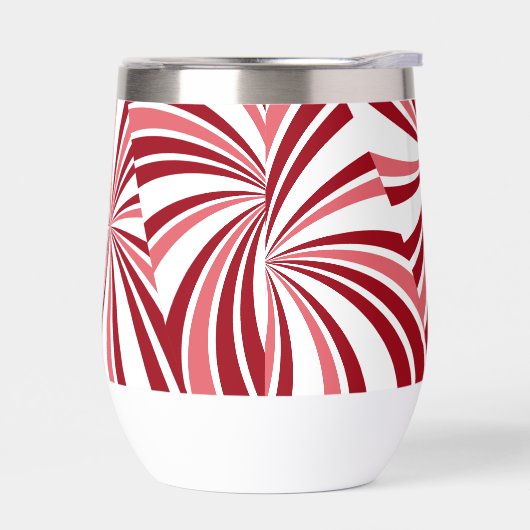 Sucre de canne de Noël moderne rouge blancBouteill (Gauche)