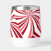 Sucre de canne de Noël moderne rouge blancBouteill (Arrière)