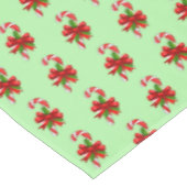 Sucre de canne de Noël Rouge Vert Petite Nappe (Angle)