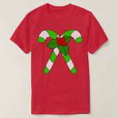 Sucre de canne de Noël TShirt (Design devant)