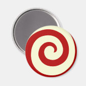 SUCRE DE CANNE DE VACANCES SWIRL ROUND MAGNET (Recto/Verso)