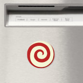 SUCRE DE CANNE DE VACANCES SWIRL ROUND MAGNET (In Situ (Lave-vaisselle))