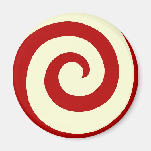 SUCRE DE CANNE DE VACANCES SWIRL ROUND MAGNET (Devant)