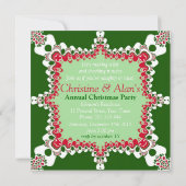 Sucre de canne Festive Noël Invitations (Dos)