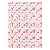 Sucre de canne Holly | Nappe de Noël rouge blanc (Devant)