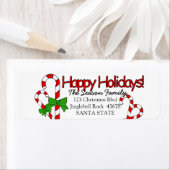 Sucre de canne Joyeux étiquette de adresse de vaca (En situation)