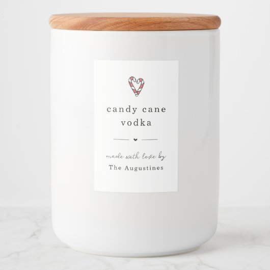 Sucre de canne maison Vodka bouteille Étiquette ca (Devant)