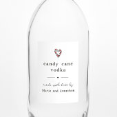 Sucre de canne maison Vodka bouteille Étiquette ca