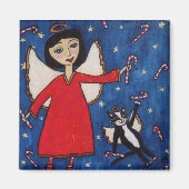 Sucre de canne Noël Angel Magnet (Devant)