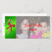 Sucre de canne Noël Carte photo Modèle (Devant / Derrière)