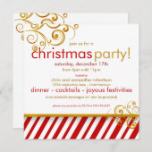 Sucre de canne Noël Fête Invitation (Devant / Derrière)