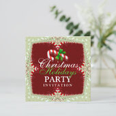 Sucre de canne Noël Fêtes Invitation (Debout devant)