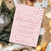 Sucre de canne Noël Invitation Pink