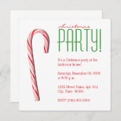 Sucre de canne Noël Invitations (Devant / Derrière)