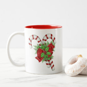 Sucre de canne Noël Mug café à deux tons