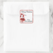 Sucre de canne personnalisé Étiquette de Noël (Sac)