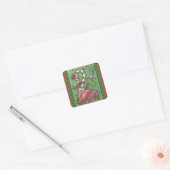 SUCRE DE CANNE PINK FLAMANT ROSE CHRISTMAS STICKER (Enveloppe)