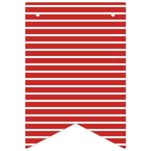 Sucre de canne rouge et blanc Drapeaux à rayures (Premier drapeau)