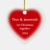 Sucre de canne rouge et blanc Ornement de Noël per (Dos)