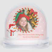 Sucre de canne Snowman Photo Bow Christmas Kids (Arrière)