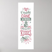sucre de canne souhaite mistletoe baisers Poster (Devant)