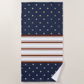 Sucre de canne Stripes & serviettes de plage Pois (Devant)