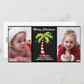 Sucre de canne tropical Palm Tree Photo Carte de N (Devant / Derrière)