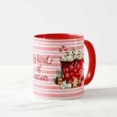 Sucre de Noël Traits café Mug (Devant droit)