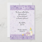 Sucre et épices, Invitation Baby shower fille (Dos)