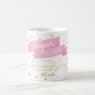 Sucre et épices Tout Pink & Gold Coffee Mug