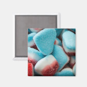 Sucre Gummy Candies Réfrigérateur Magnets (Recto/Verso)