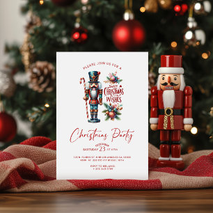 Sucré Noël Voeux Nutcracker Invitation