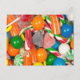 Sucreries mélangées - carte postale