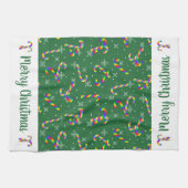 Sucres de canne arc-en-ciel vert Noël serviette de (Horizontal)