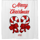 Sucres de canne de Noël Douche rideau (Devant)