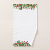 Sucres de canne et Noël Holly (Serviette à main)
