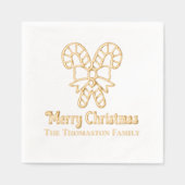 Sucres de canne festifs Joyeux Noël Nom (Recto)