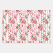 Sucres de canne festifs Papier d'emballage de Noël (Devant 2)