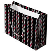Sucres de canne rouges et noirs Sac cadeau Gothmas (Devant Angle)