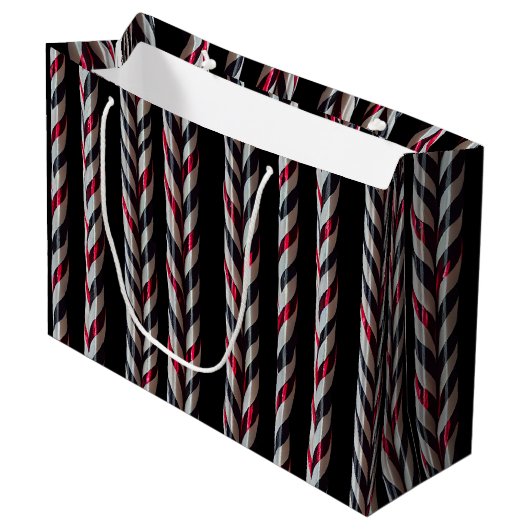 Sucres de canne rouges et noirs Sac cadeau Gothmas (Devant Angle)