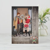 Sucres de canne rustiques Noël | CARTE PHOTO BROWN (Debout devant)