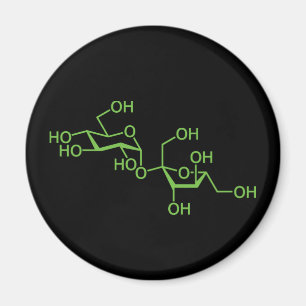 Sucrose Suikermolecuul Chemisch Diagram Magneet