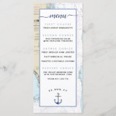 Sud de la Floride ⚓️💍 Menu de mariage nautique (Devant)