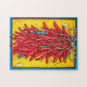 Sud-Ouest Chili Pepper Ristra Lizard Puzzle (Horizontal)