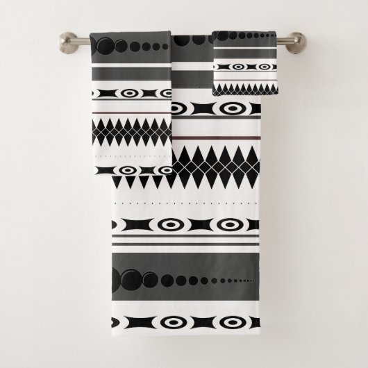 Sud-Ouest Motif noir, blanc, gris (En situation)