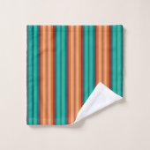 Sud-Ouest Orange rouge Turquoise arc-en-ciel rayur (Gant de toilette)